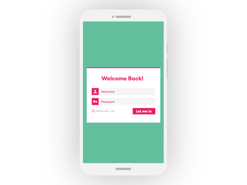 Sign In - #dailyui #001 001 animation button dailyui loggin loop mobile sign in sign up ui ux