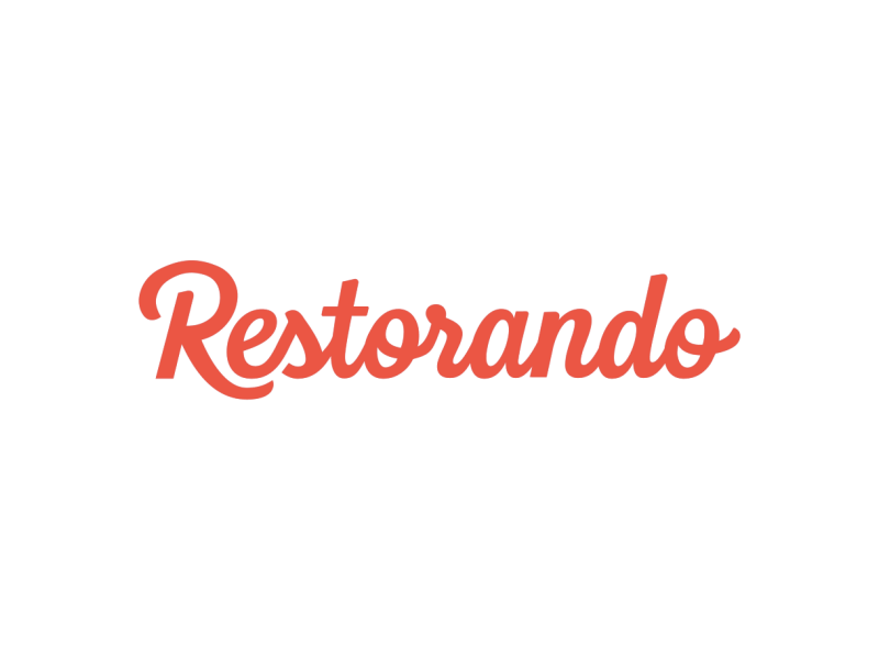 Restorando logo reveal after animation clean hand logo loop restorando reveal scribble written