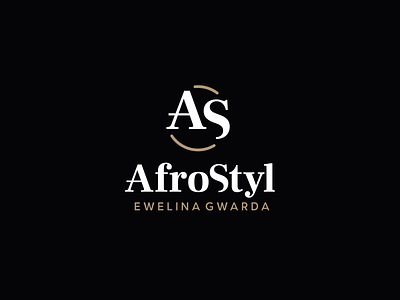 AfroStyl logotype afro beauty hairdresser salon woman