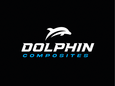 Dolphin Composites Logotype animal cars composites dolphin logo minimal speed water