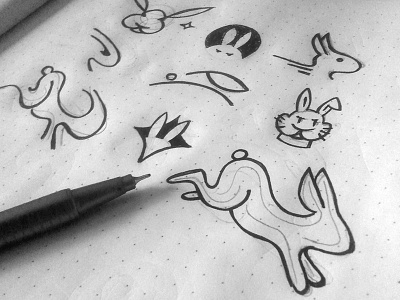 Rabbit dirty sketching draft rabbit sketch sketching