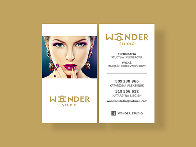 Wonder Studio Business Card business cards logotype print