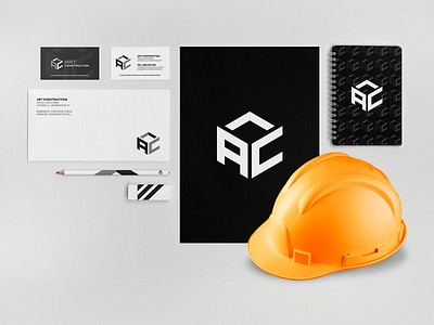 Art Construction Stationery company construction design logo stationery