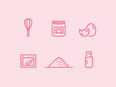 Selected icons from warm cookies company cookies icons minimal