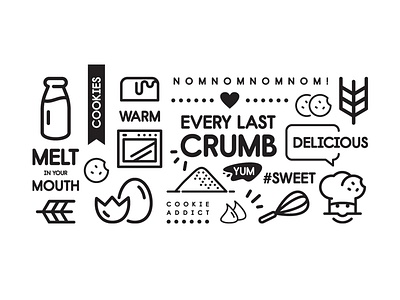 Crumbl Cookies company cookies crumbl icon minimal paper