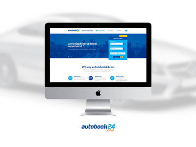 Website design for Autobook24 auto ux web