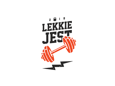 Lekkie Jest - Crossfit team logotype crossfit gym logotype minimal muscles sport