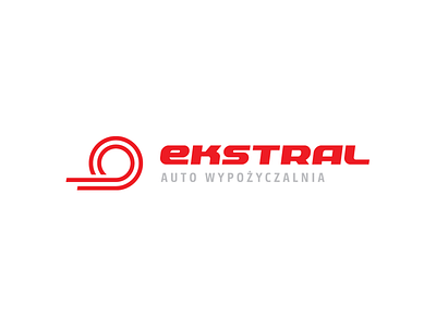 Ekstral CarRent car carrent logotype minimal rent