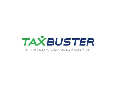 Taxbuster Logotype counting logo office taxes typography