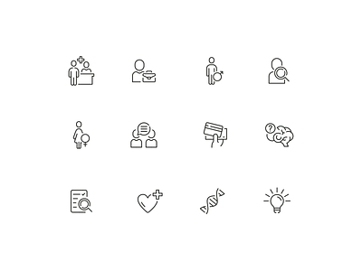 Clinic Icons clinic icons lineart minimal
