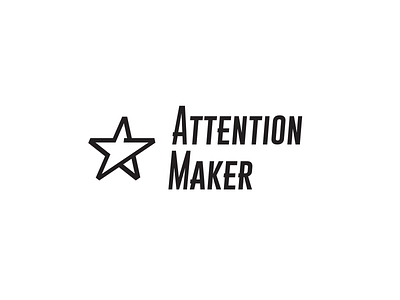 Attention Maker logotype films logotype movies videomaker