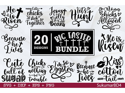 Big Easter SVG Bundle