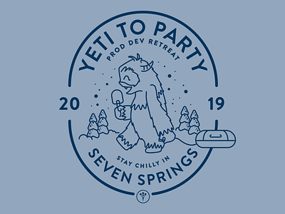 Yeti To Party design illustration swag tshirt graphics vector