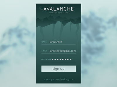 Daily UI 001 - Sign Up Page