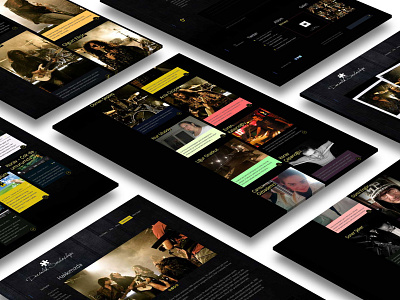 Rock Band Website branding design ui website website design