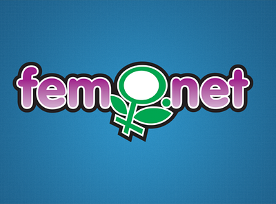 Fem.net branding design illustration logo typography ui ux vector