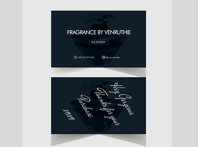 Business Card for a Perfume Plug branding graphic design