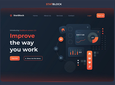 UIUX Design of StatBlock app graphic design ui uiux