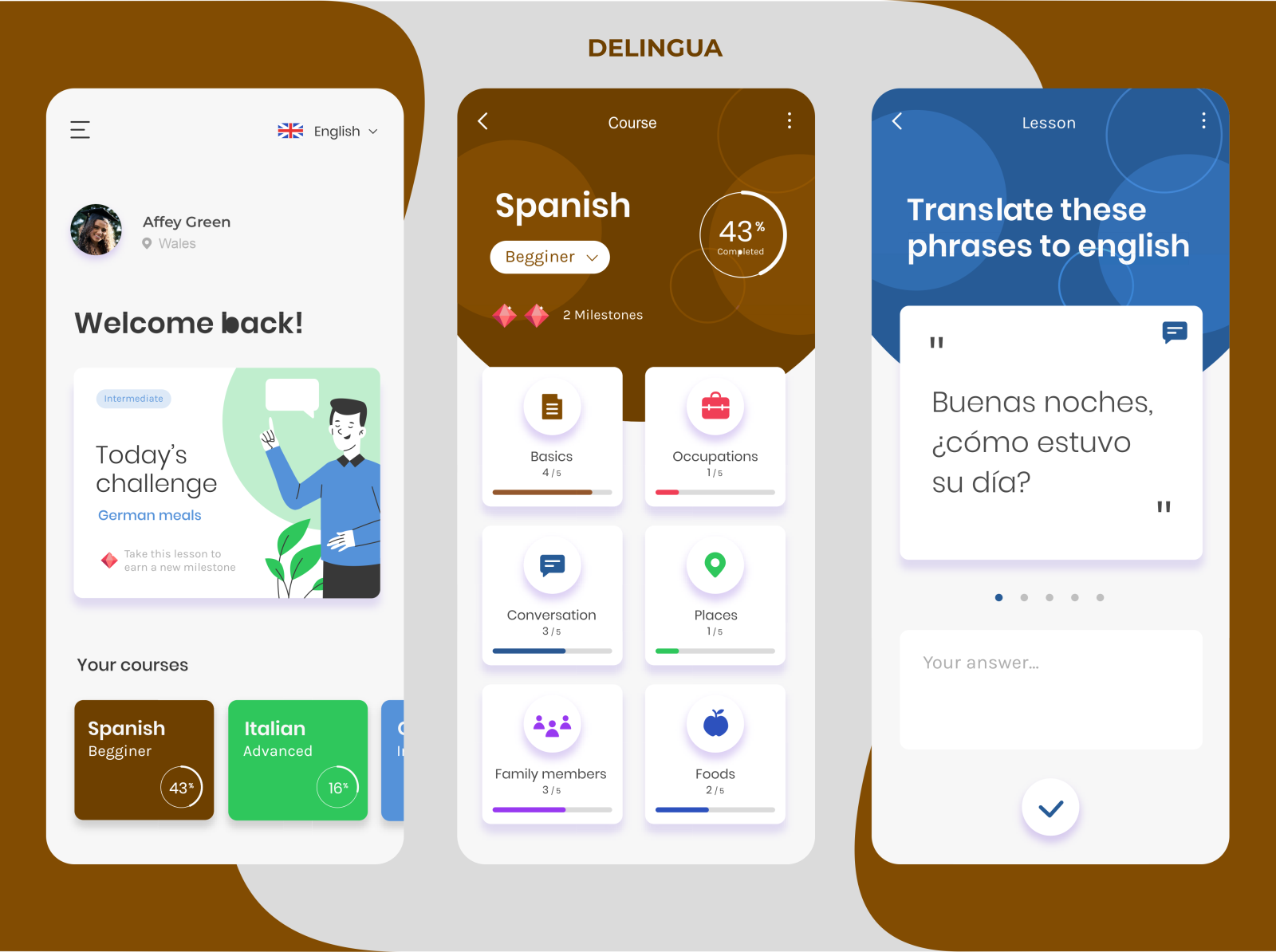 Delingua by Verity Designs on Dribbble