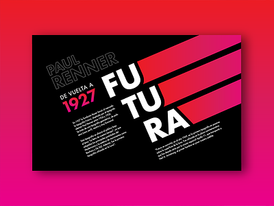 Typographic Poster: Futura bauhaus design futura gradient graphic design poster poster daily text typographic poster typography