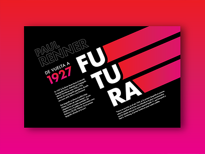 Typographic Poster: Futura