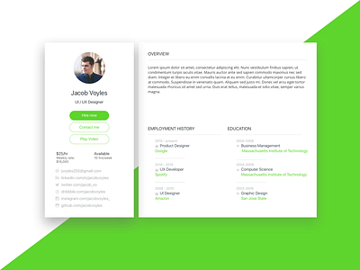 Upwork Profile Concept concept profile upwork