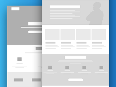 Landing Page WireFrame landing page ux wireframe