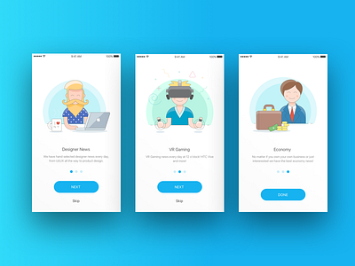 Onboarding Concept concept illustrations ios onboarding