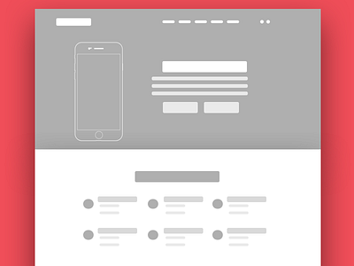 Wireframe Landing Page