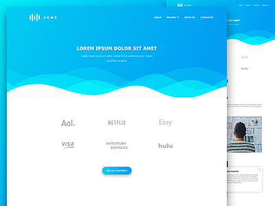 Agency Landing Page agency design gradient interface landing main material page seo site ui web