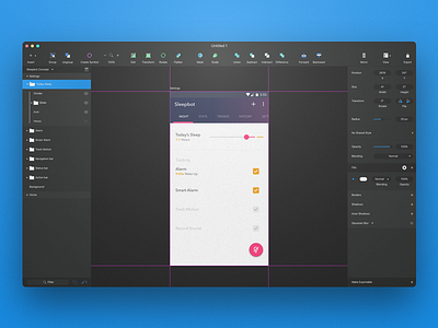 SketchApp redesign application dashboard design desktop gui interface material sketch sketchapp software tools ui