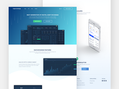 Cryptocurrency Exchange Landing Page bitcoin cryptocurrency landing page