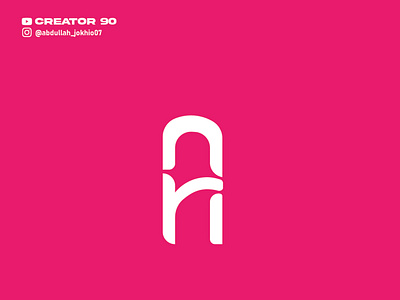 Ar text logo design for client