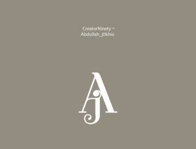 Aj logo design CreatorNinety