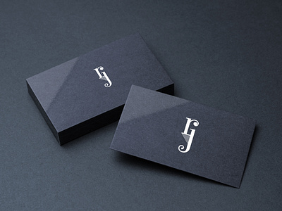 Rj logo design ( business card )