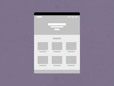 Home portfolio web design wireframe