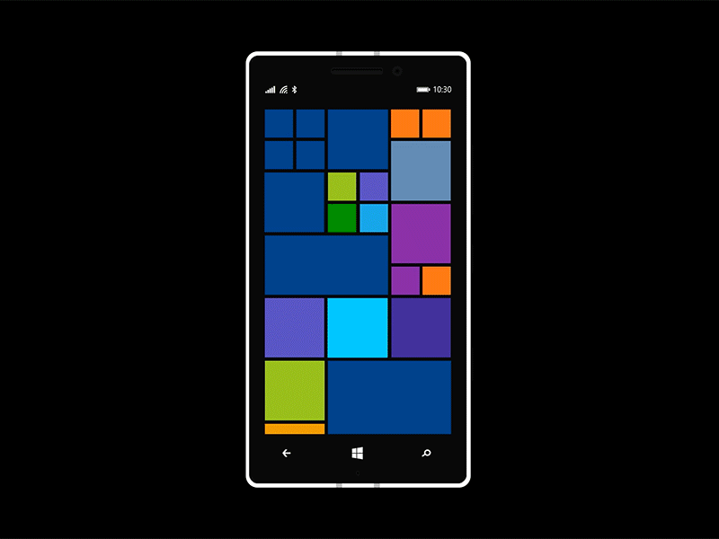 Open App Animation after effects live tiles phone start screen windows windows 10 windows phone