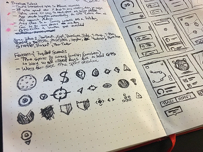 Globetrotting app icon location logo map pin process sketch sketches wireframe