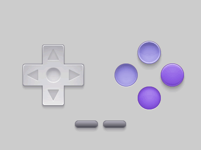 Left Right Left Right Left adobe fireworks button controller indigo nes nintendo purple retro snes