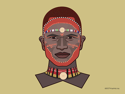 Avatar- Tribal Man avatar illustrator portrait tribal