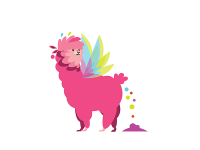 Don't mess around with Alpaca! alpaca animal fairy lama pink rainbow wings