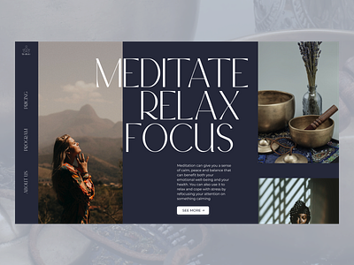 Meditation calm design lavender meditation minimalism relax ui yoga