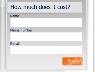 Contact form button contact form gray orange web