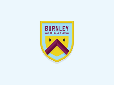 Burnley FC Badge badge football illustration logo soccer