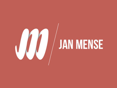 Jan Mense brand j logo m red white