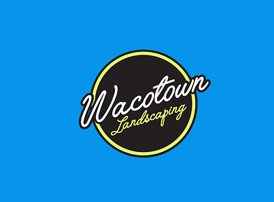 Wacotown Landscaping branding graphic design illustration landscaping logo logodesign