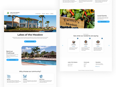 Landing Page community design home page landing page ui web design