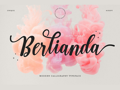 Berlianda Script 3d animation branding graphic design logo motion graphics ui