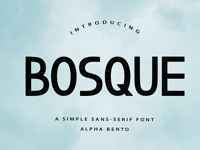 BOSQUE FONT