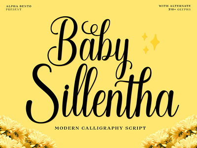 BABY SILLENTHA SCRIPT 3d animation branding graphic design logo motion graphics ui